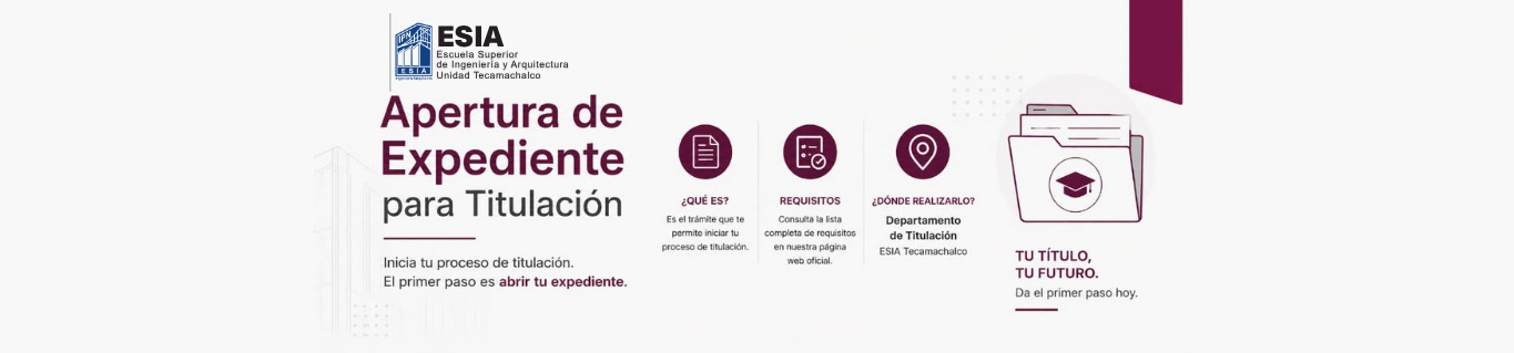 Apertura de expediente para titulación