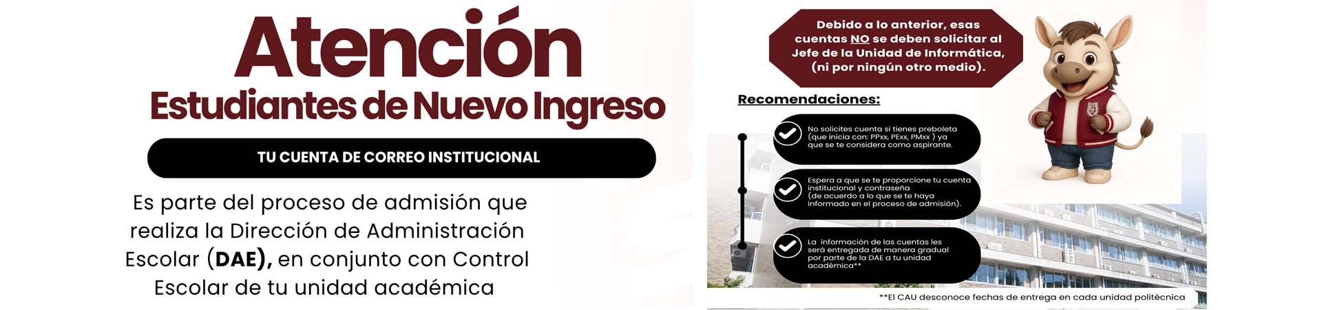 Aviso correo nuevo ingreso