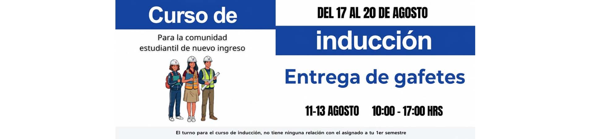Curso de inducción, semestre 27/1