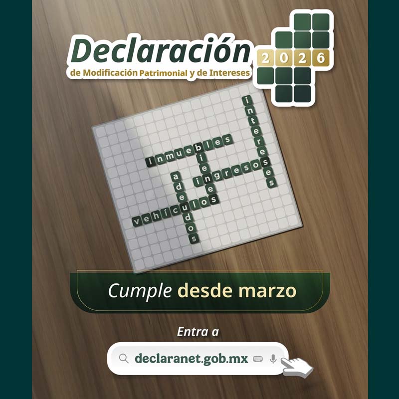 Declaración de modificación patrimonial 2026
