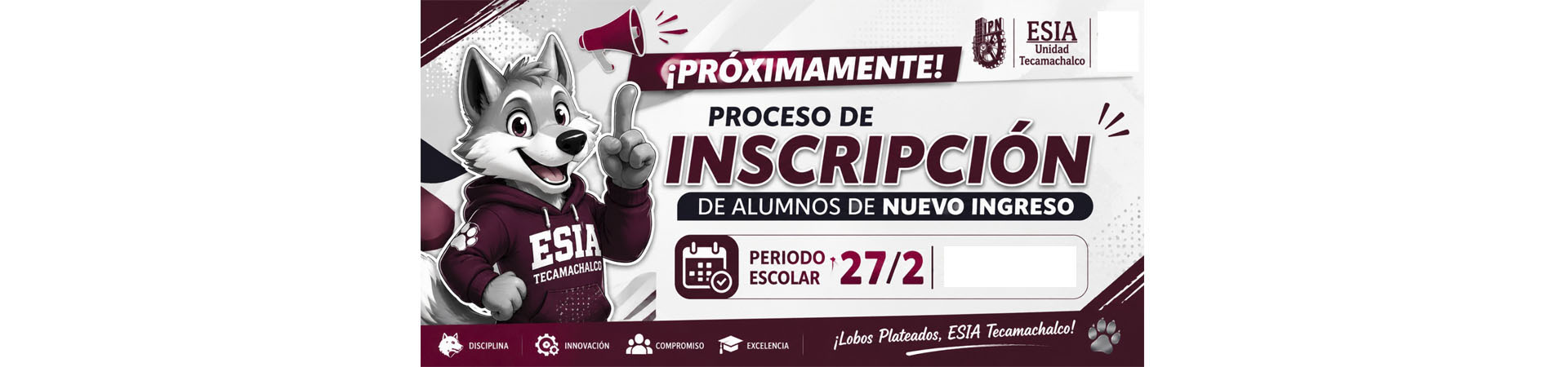 Aviso inscripciones semestre 27/2